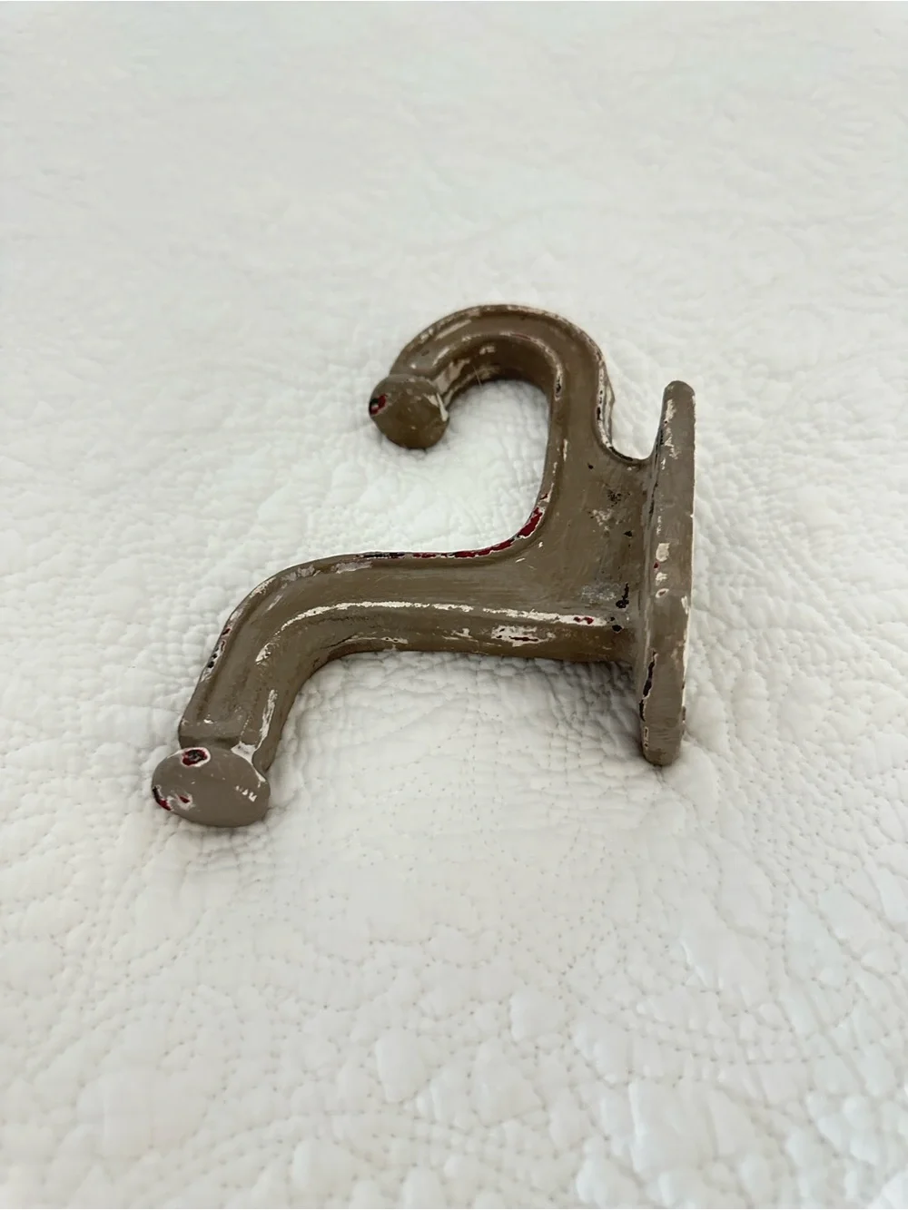 Anthropologie Cast Iron Shabby Chic Wall Hook Gray
